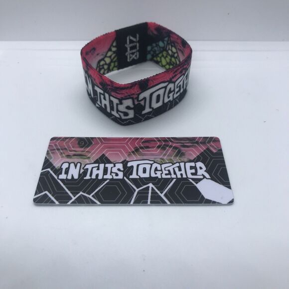 Medium ZOX Strap IN THIS TOGETHER Wristband with Card Reversible Free Shipping - Picture 1 of 1